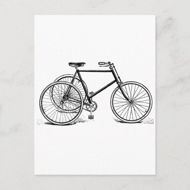 Antique Tricycle Postcard (Front)
