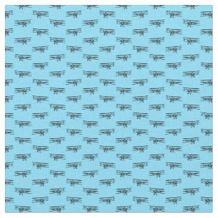 Antique Triplane Airplane Vintage Art CUSTOM COLOR Fabric