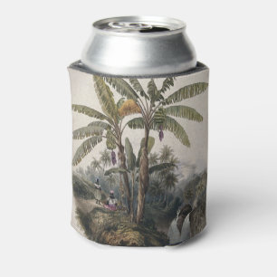 Antique Tropical Banana Tree Forest   Vintage Bota Can Cooler