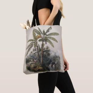 Antique Tropical Banana Tree Forest Vintage Bota Tote Bag