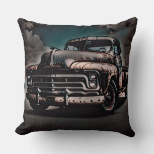Antique Truck - A Timeless Classic Throw Pillow