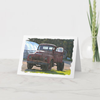 Antique Truck Father's Day Card (Large Print)