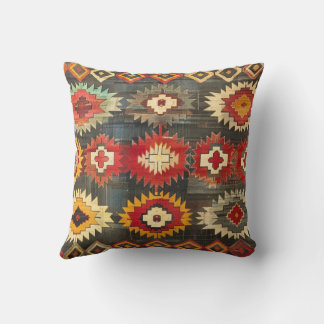 Antique Turkish Mersin Kilim Throw Pillow