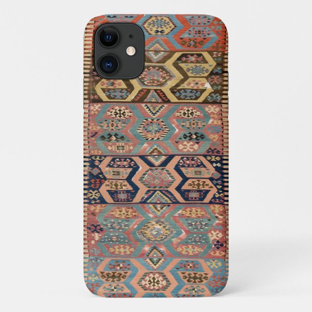 Antique Turkish Rug Carpet Kilim Case-Mate iPhone Case (Back)