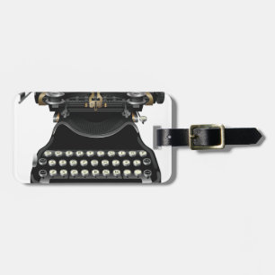 Antique Typewriter Luggage Tag