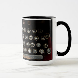 Antique typewriter mug