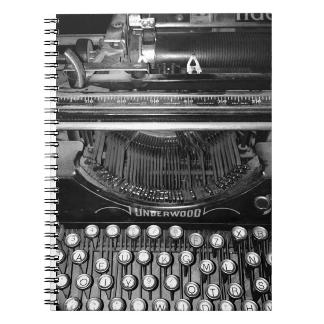 Antique typewriter  notebook (Front)