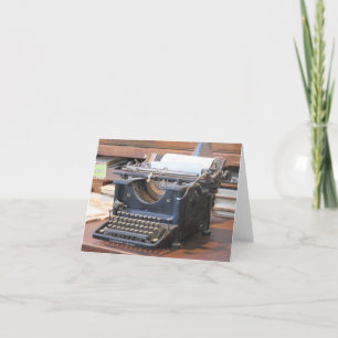 Antique Typewriter Notecard