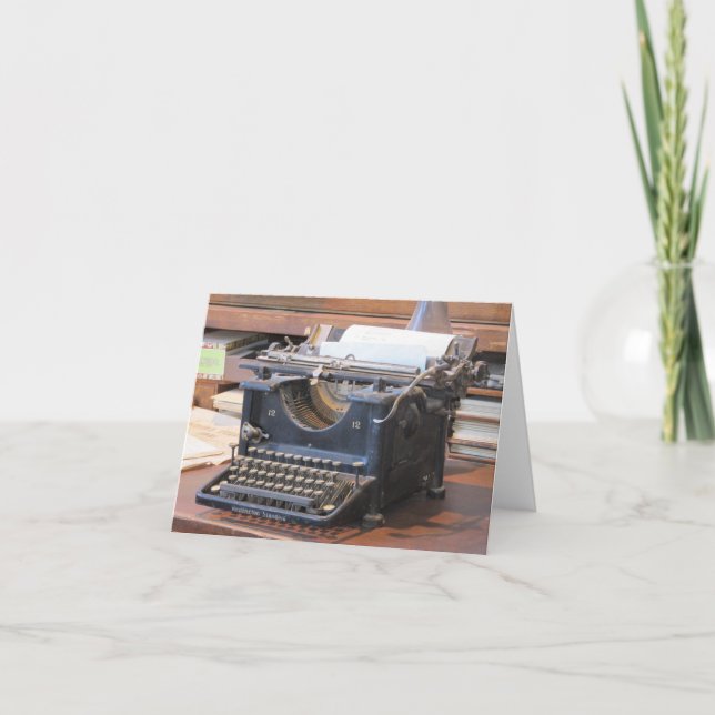Antique Typewriter Notecard (Front)