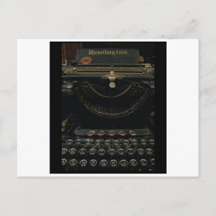 Antique Typewriter Postcard