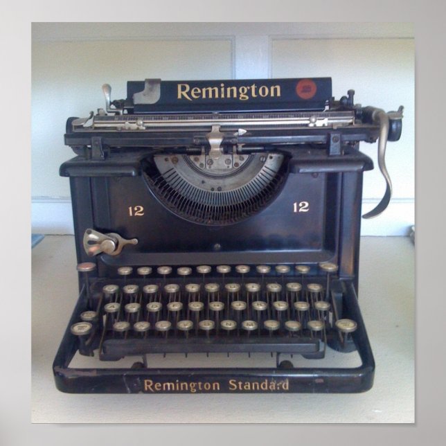 antique typewriter poster (Front)