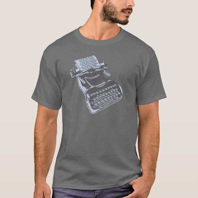 Antique typewriter T-Shirt (Front)