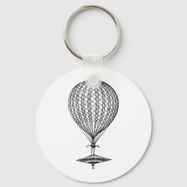 Antique UFO Balloon 1 Keychain (Front)