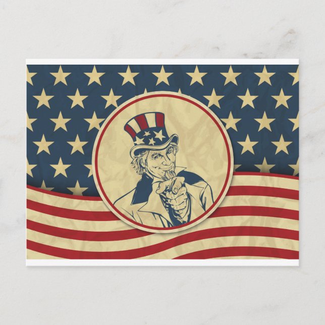 antique uncle sam postcard (Front)