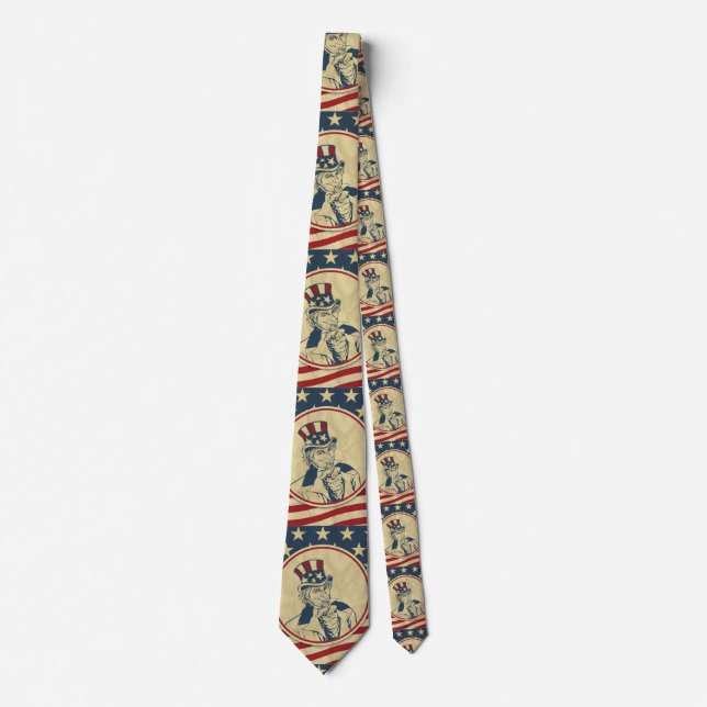antique uncle sam tie (Front)