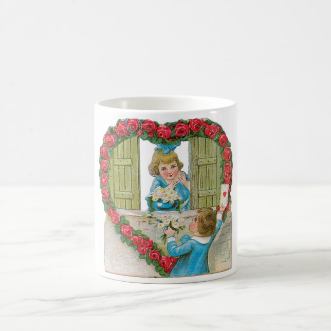 Antique Valentine Coffee Mug (Center)