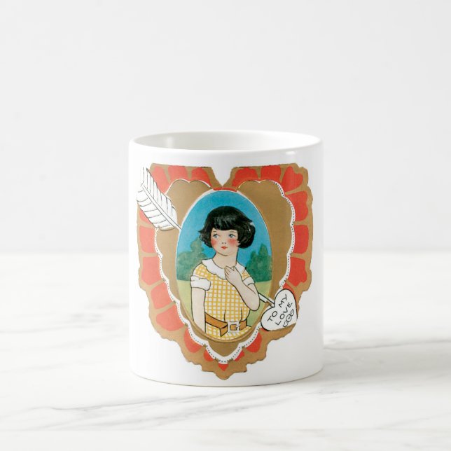 Antique Valentine Coffee Mug (Center)