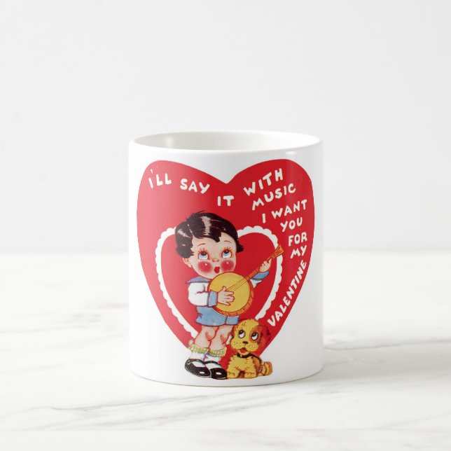 Antique Valentine Coffee Mug (Center)