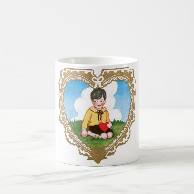 Antique Valentine Coffee Mug (Center)