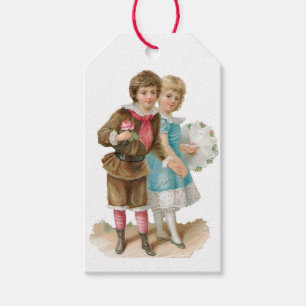 Antique Valentine Couple Gift Tags