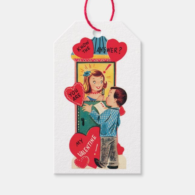 Antique Valentine Gift Tags (Front)