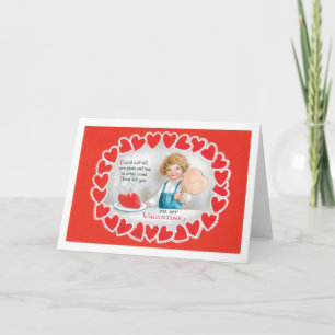 Antique Valentine Holiday Card