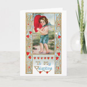 Antique Valentine Holiday Card