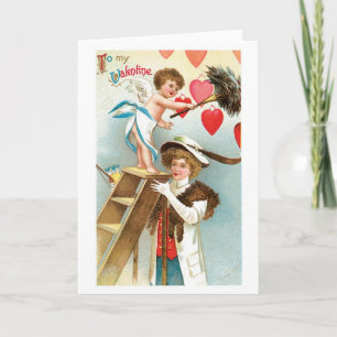 Antique Valentine Holiday Card