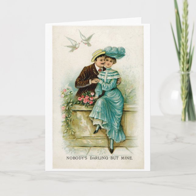 Antique Valentine Holiday Card (Front)