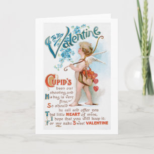 Antique Valentine Holiday Card
