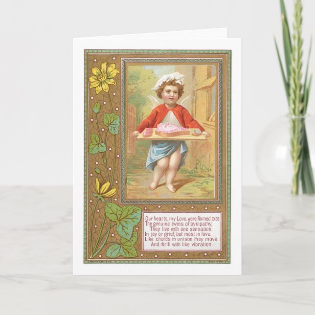 Antique Valentine Holiday Card (Front)