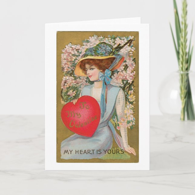 Antique Valentine Holiday Card (Front)