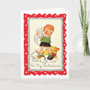 Antique Valentine Holiday Card
