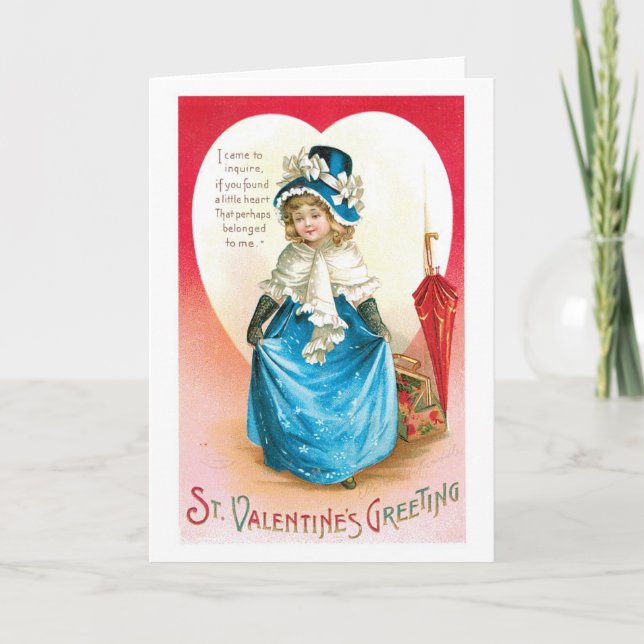 Antique Valentine Holiday Card (Front)
