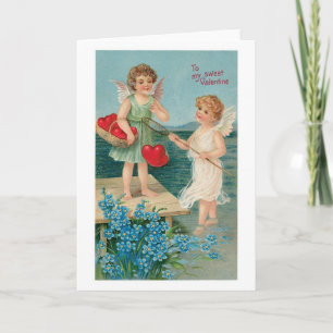 Antique Valentine Holiday Card