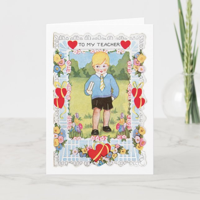 Antique Valentine Holiday Card (Front)