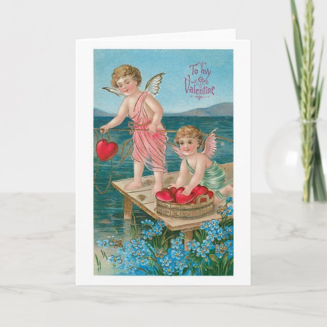 Antique Valentine Holiday Card (Front)