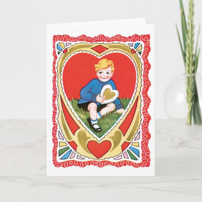 Antique Valentine Holiday Card (Front)
