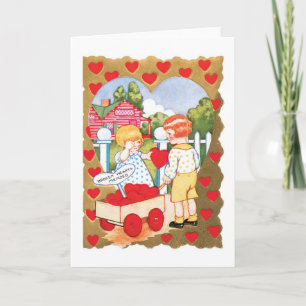 Antique Valentine Holiday Card