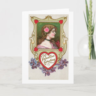 Antique Valentine Holiday Card
