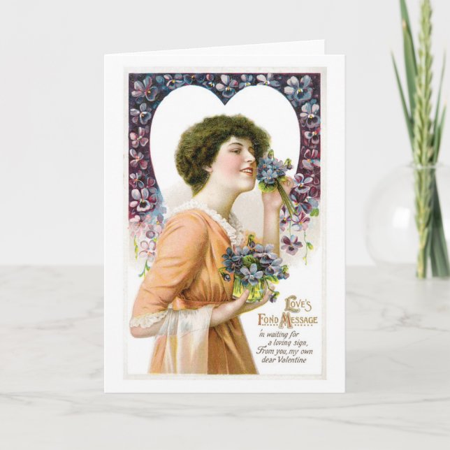 Antique Valentine Holiday Card (Front)