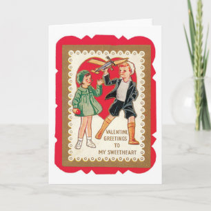 Antique Valentine Holiday Card