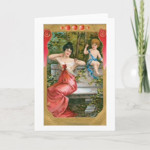 Antique Valentine Holiday Card
