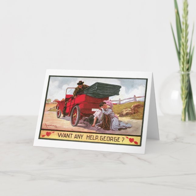 Antique Valentine Holiday Card (Front)