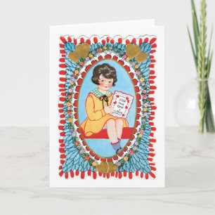 Antique Valentine Holiday Card