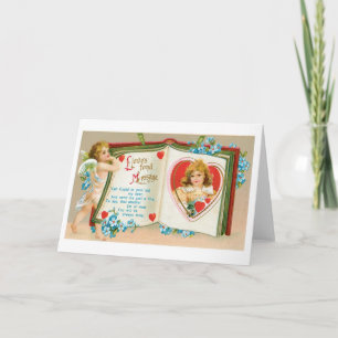 Antique Valentine Holiday Card