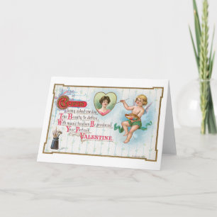 Antique Valentine Holiday Card