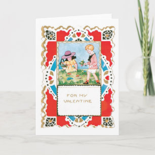 Antique Valentine Holiday Card