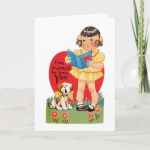 Antique Valentine Holiday Card