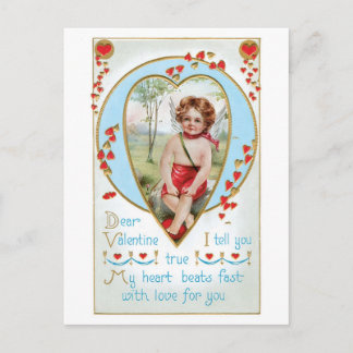 Antique Valentine Holiday Postcard